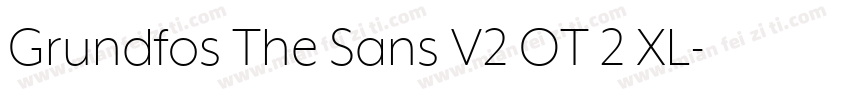 Grundfos The Sans V2 OT 2 XL字体转换